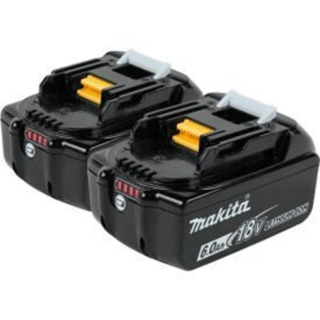Makita Makita® BL1860B-2 18V Li-Ion LXT Battery 6Ah Extended Capacity 2Pk BL1860B-2
